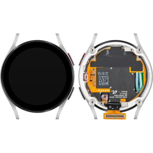 Dotykový displej Samsung Galaxy Watch5 40mm, s rámečkem, BT verze, stříbrný, servisní balíček GH82-30040C