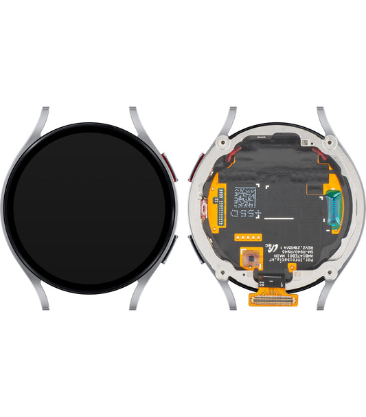 Dotykový displej Samsung Galaxy Watch6 44mm, s rámečkem, LTE verze, stříbrný, servisní balíček GH97-28838C