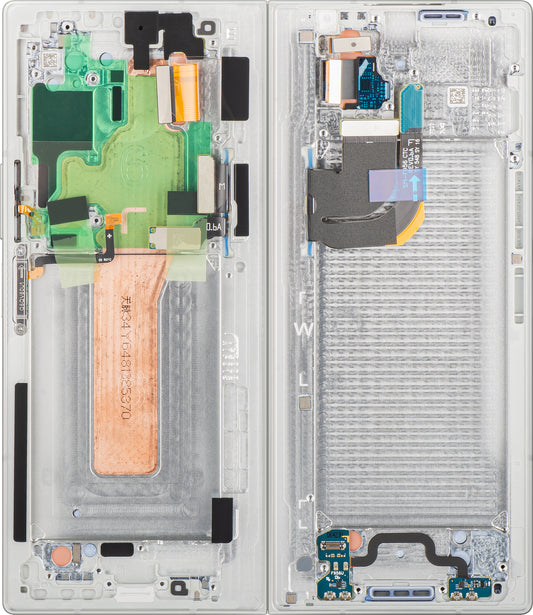 Dotykový displej Samsung Galaxy Z Fold6 F956, s rámečkem, pod vnitřní částí, bílý, servisní balíček GH82-35042E