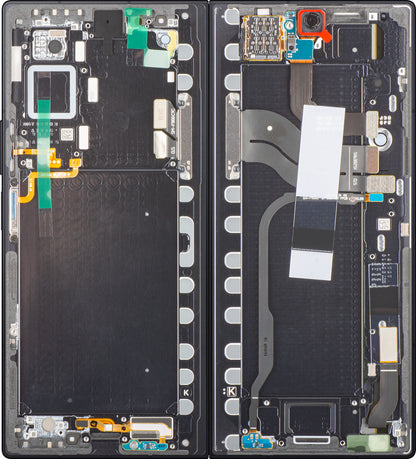 Dotykový displej Samsung Galaxy Z Fold7 F966, s rámečkem, pod vnitřní částí, černý (Jet Black), servisní balíček GH82-37548C