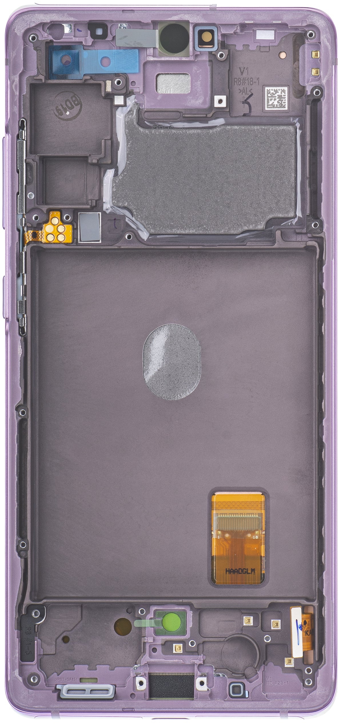 Displej s dotykovou obrazovkou Samsung Galaxy S20 FE G780, s rámečkem, fialový, Swap GH82-24219C