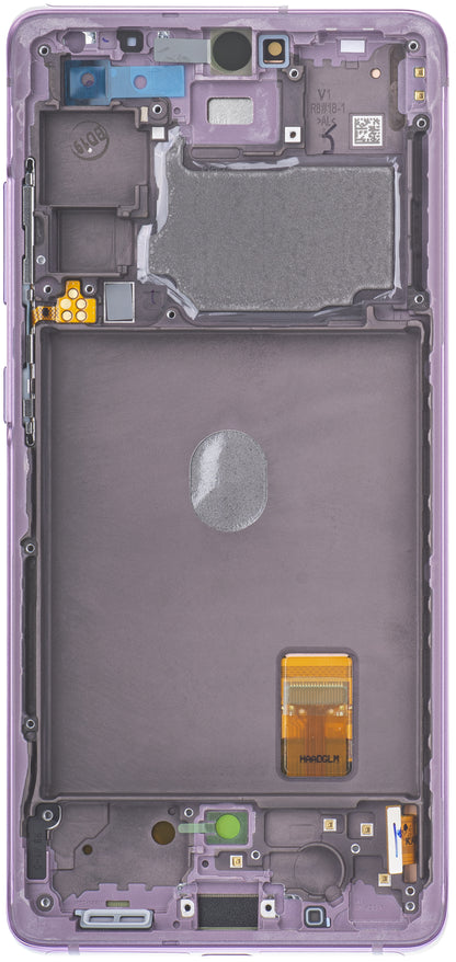 Displej s dotykovou obrazovkou Samsung Galaxy S20 FE G780, s rámečkem, fialový, Swap GH82-24219C