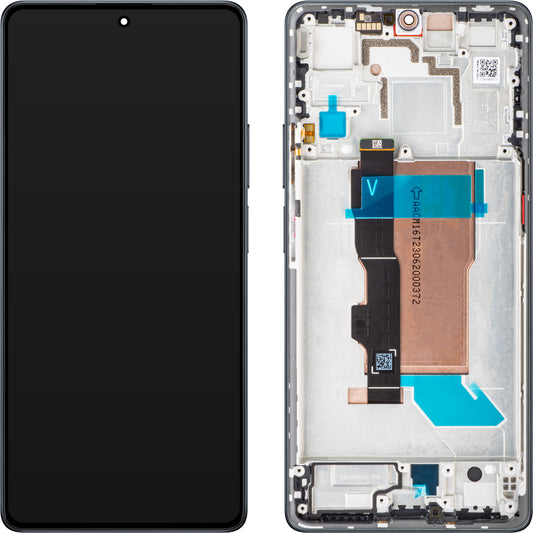 Displej s dotykovou obrazovkou Xiaomi Poco F5, s rámečkem, černý, servisní balíček 560001M16T00