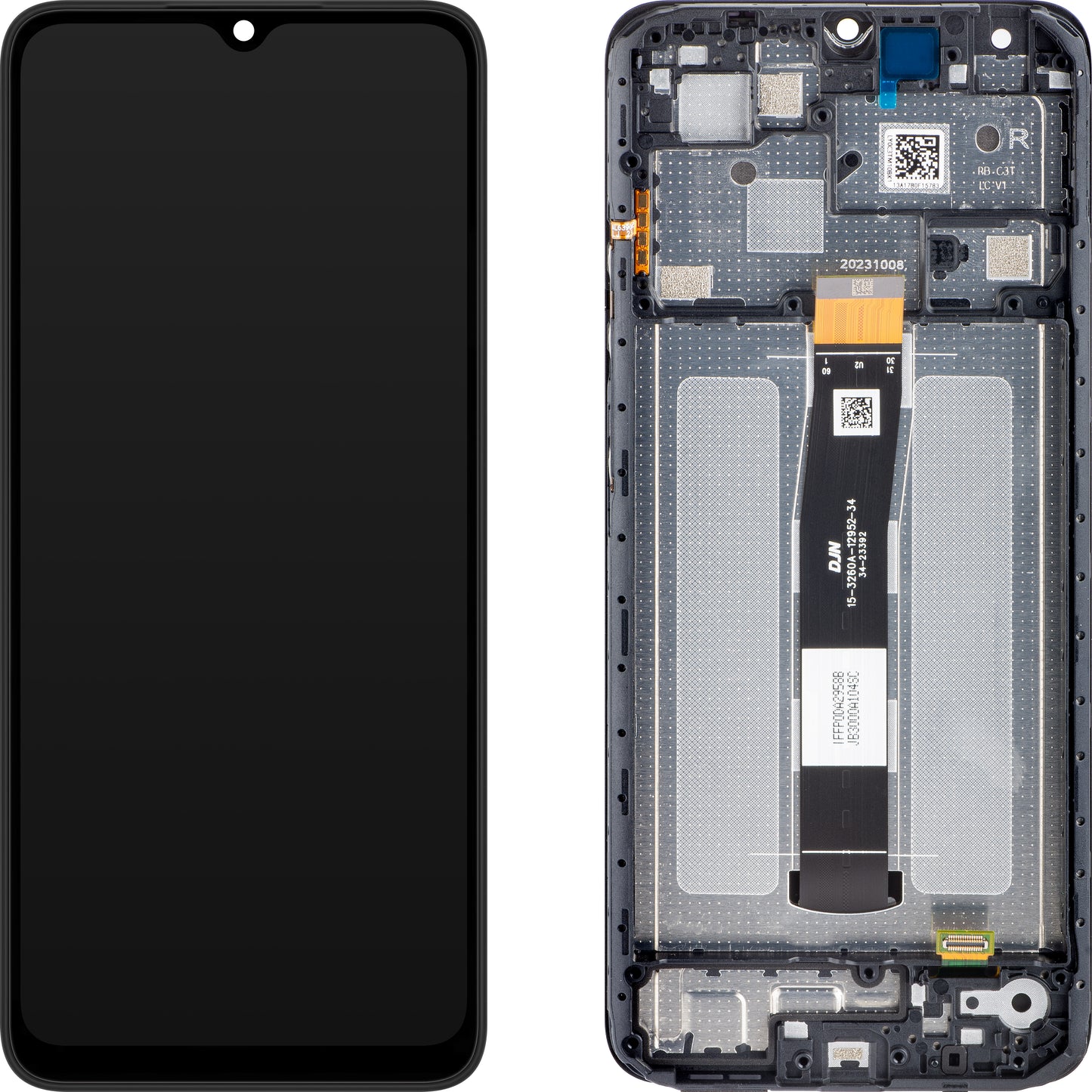 Displej s dotykovou obrazovkou Xiaomi Redmi 12C, s rámečkem, šedý (Graphite Gray), Swap 5600010C3T00