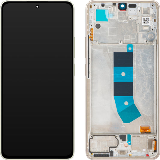 Dotykový displej Xiaomi Redmi Note 13 4G, s rámečkem, Prism Gold, servisní balíček 56000200N700 