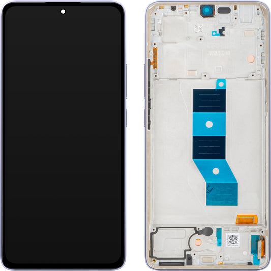 Displej s dotykovou obrazovkou Xiaomi Poco M7 Pro 5G, s rámem, Fialový (Lavender Frost), Service Pack 5600080O17P00