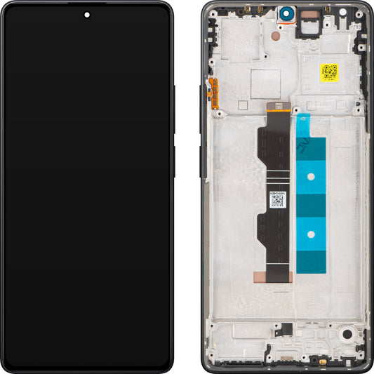 Displej s dotykovou obrazovkou Xiaomi Redmi Note 14S, s rámem, černý, Service Pack 56000300N6R00