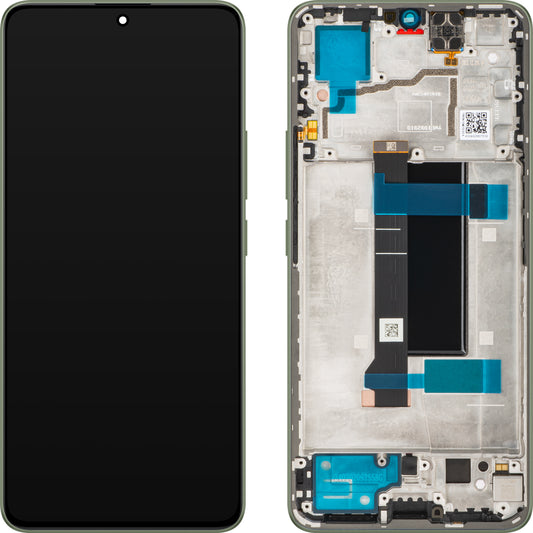 Displej s dotykovou obrazovkou Xiaomi Redmi Note 13 Pro 5G, s rámem, Zelená (Olive Green), Service Pack 56000300N1600