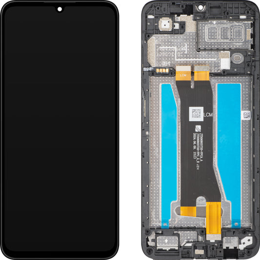 Displej s dotykovou obrazovkou ZTE Blade A35, s rámem, černý, Service Pack 80800519965