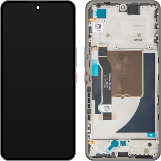 Displej s dotykovou obrazovkou ZTE nubia Neo 3 GT, s rámečkem, černý, Service Pack 123448601195