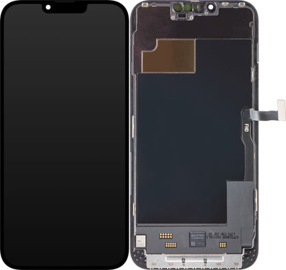 Dotykový displej ZY pro Apple iPhone 13 Pro Max, s rámečkem, verze In-Cell IC Movable LCD, černý
