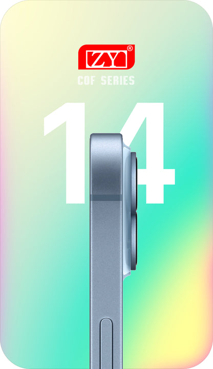 Dotykový displej ZY pro Apple iPhone 14, s rámečkem, pohyblivý, LCD In-Cell IC, černý 