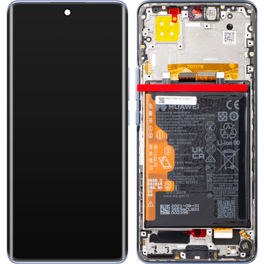 Dotykový displej Huawei nova 9, s rámečkem a baterií, hvězdně modrý, servisní balení 02354NUF
