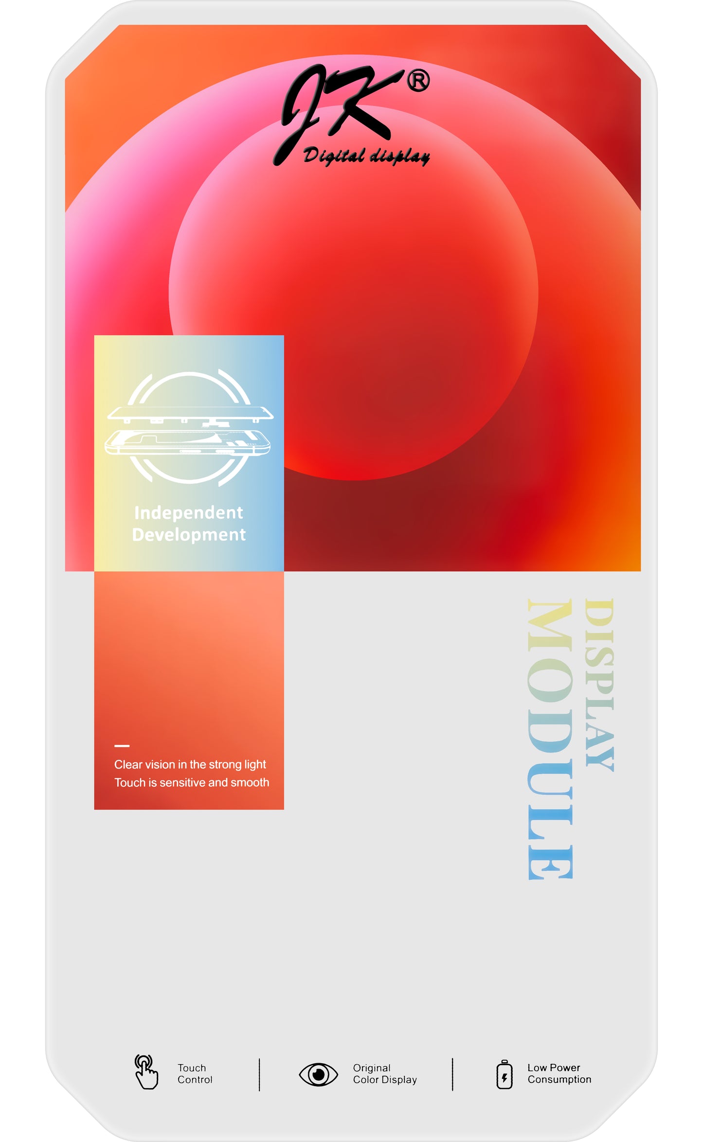 Displej s dotykovou obrazovkou JK pro Apple iPhone 11, s rámem, verze LCD In-Cell IC Movable, černý