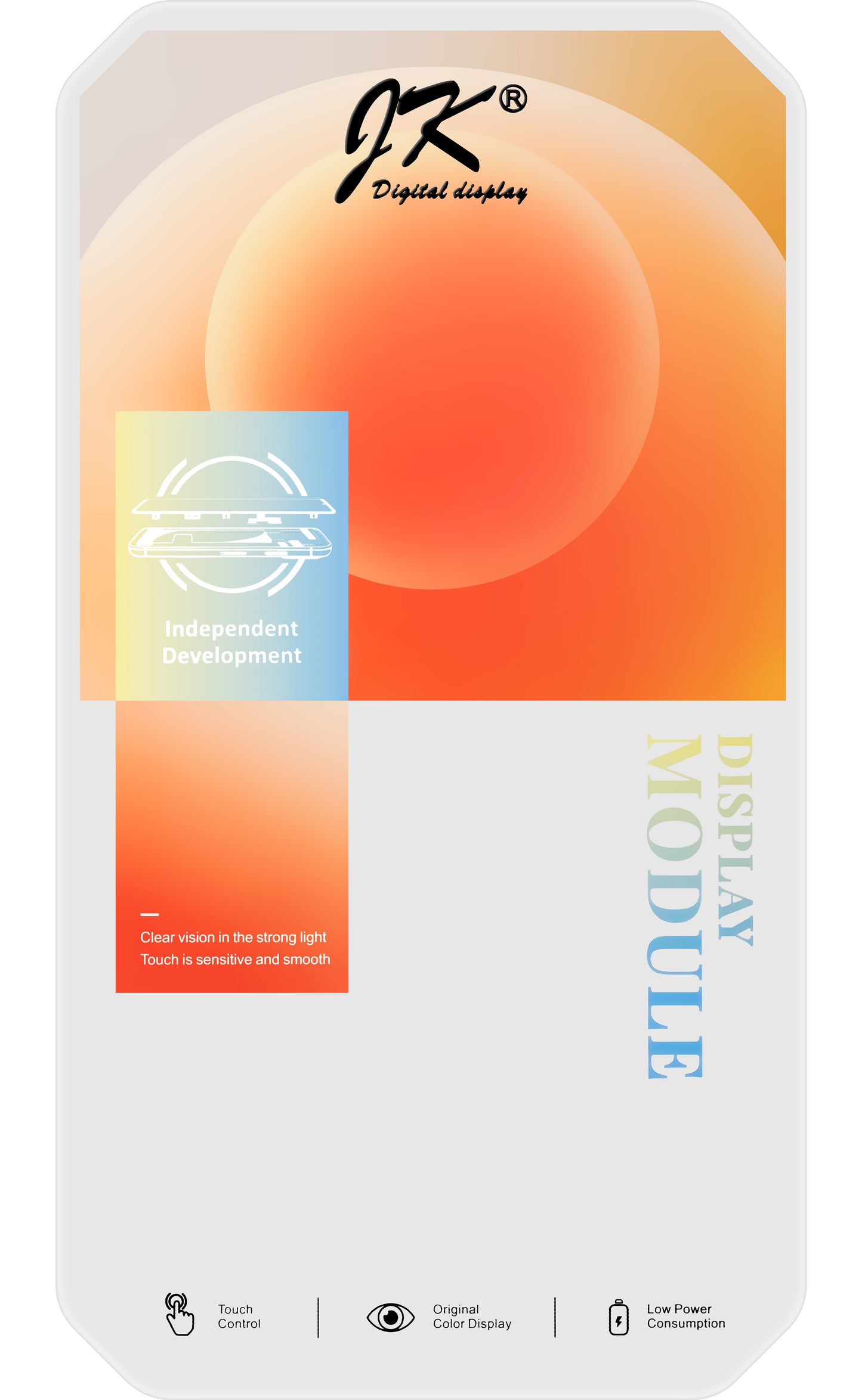 Dotykový displej JK pro Apple iPhone 11 Pro Max, s rámečkem, verze In-Cell LCD, černý