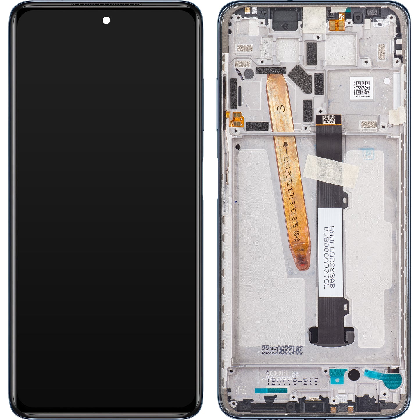 Displej s dotykovou obrazovkou Xiaomi Poco X3 Pro, s rámečkem, černý, servisní balíček 560002J20S00