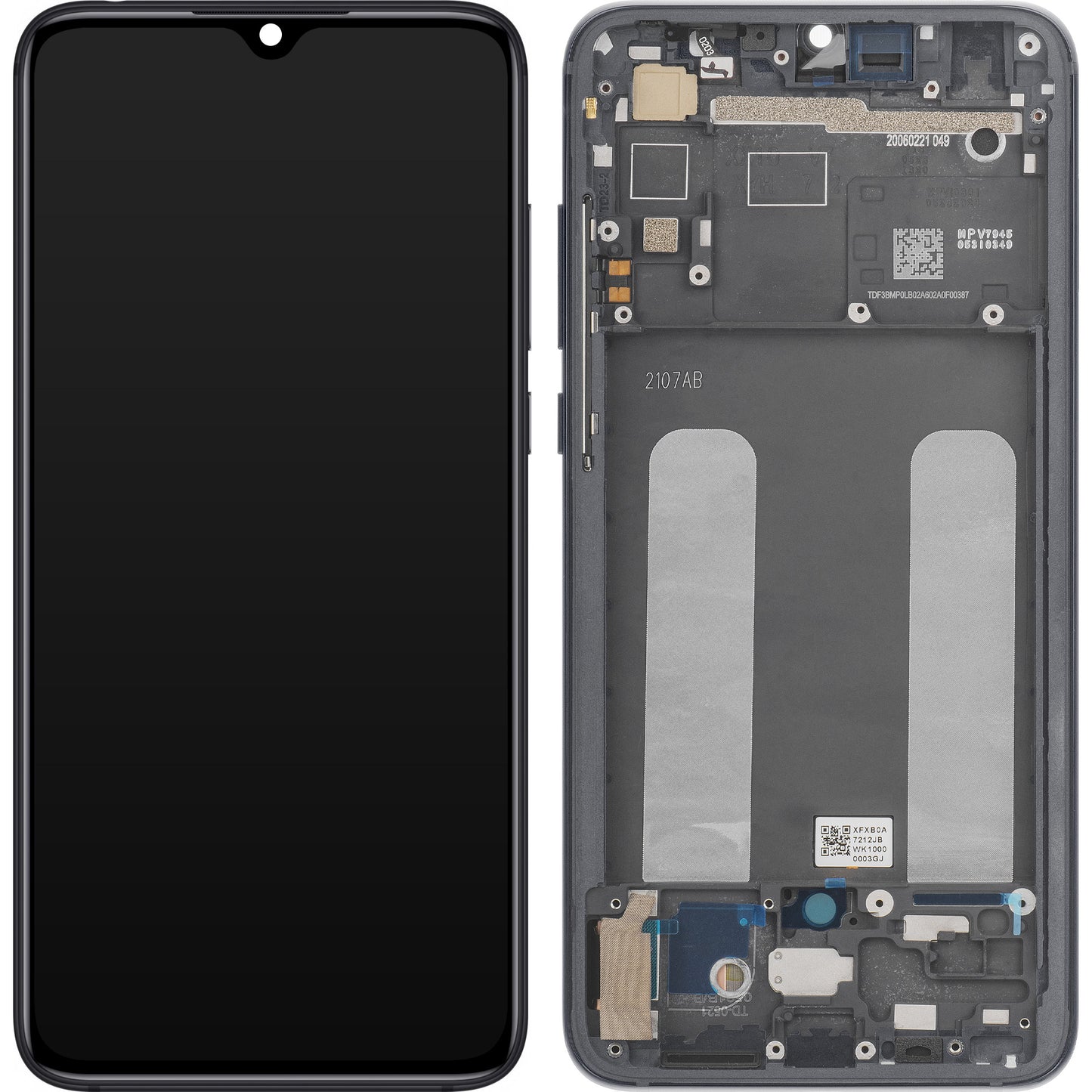 Display s dotykovým displejem Xiaomi Mi 9 Lite, s rámem, šedý, Service Pack 560610118033