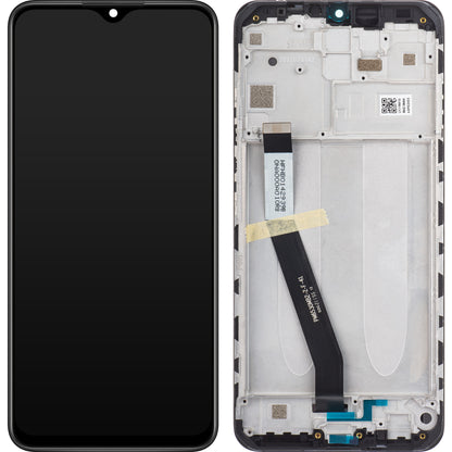 Display s dotykovým displejem Xiaomi Redmi 9, s rámem, černý, Service Pack 5600050J1900