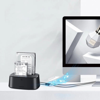 Docking Station UGREEN CM198 (50857) pro HDD / SSD SATA 2,5 palce / 3,5 palce, černá