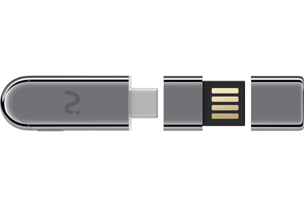 Záznamové zařízení / Diktafon Viaim NoteKit AI, USB-C / USB-A, Šedá