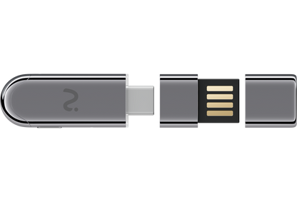 Záznamové zařízení / Diktafon Viaim NoteKit AI, USB-C / USB-A, Šedá