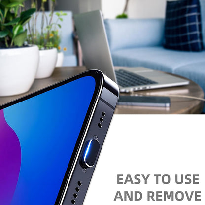 Zátka proti prachu pro telefon Techsuit AD1, USB-C, sada 4 kusů, černá