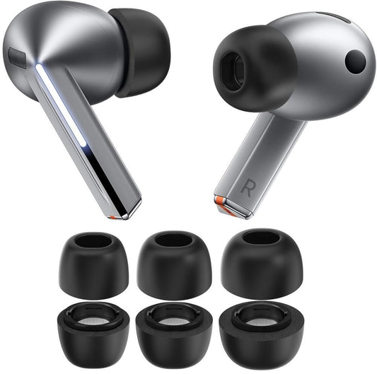 Špunty Tech-Protect pro Samsung Galaxy Buds3 Pro, Velikost S / M / L, Černé