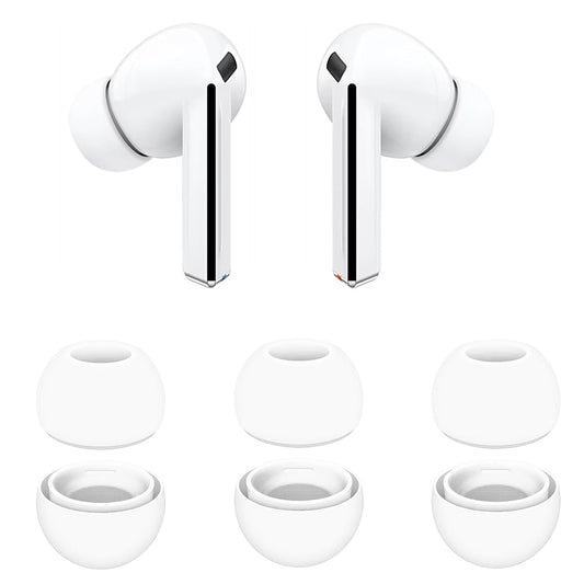Špunty Techsuit ET3 pro Samsung Galaxy Buds3 Pro, Velikost S / M / L, Bílé