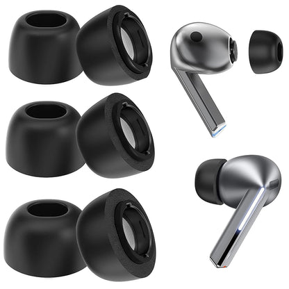 Špunty Techsuit ET3 pro Samsung Galaxy Buds3 Pro, Velikost S / M / L, Černé