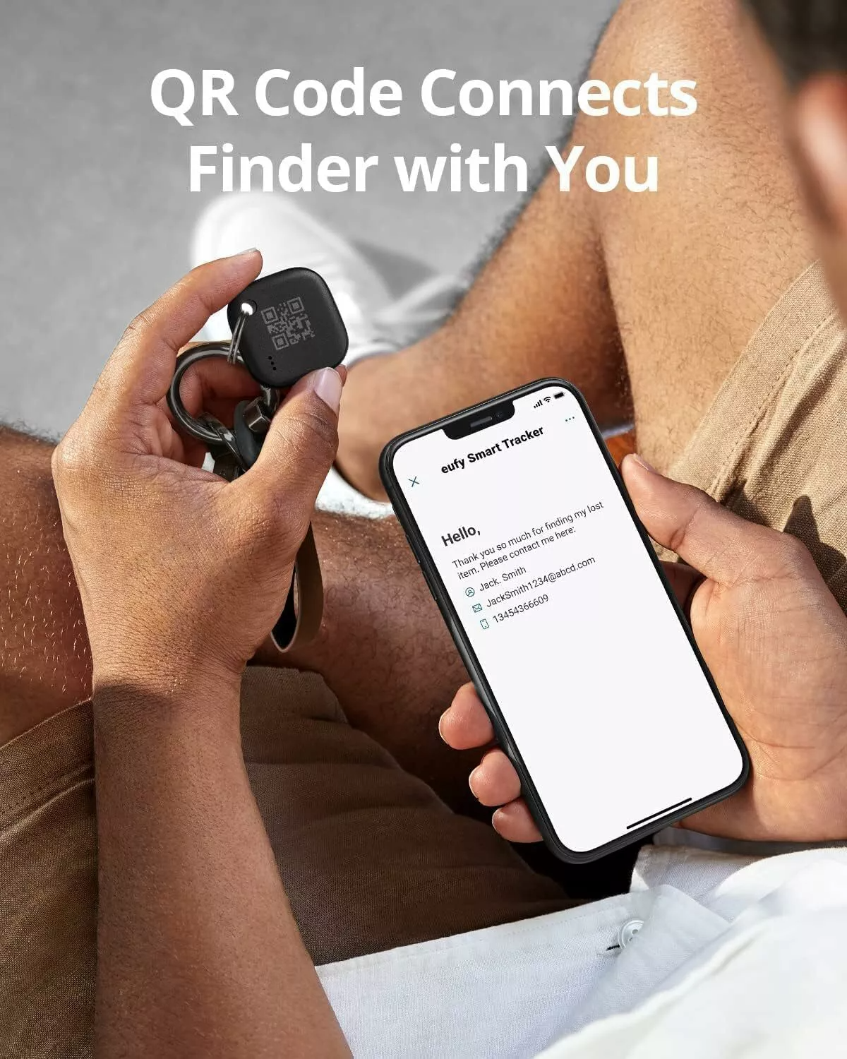 Eufy Security SmartTrack Link pro iOS Series, Sada 4 kusů, Černá E87B0012