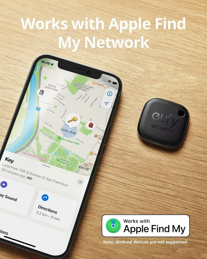 Eufy Security SmartTrack Link pro iOS Series, Sada 4 kusů, Černá E87B0012