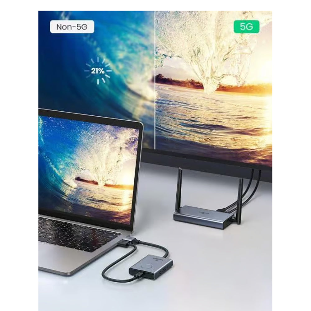 Bezdrátový HDMI extender UGREEN CM506, 1080P, šedý