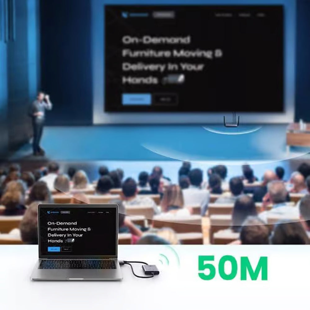 Bezdrátový HDMI extender UGREEN CM506, 1080P, šedý