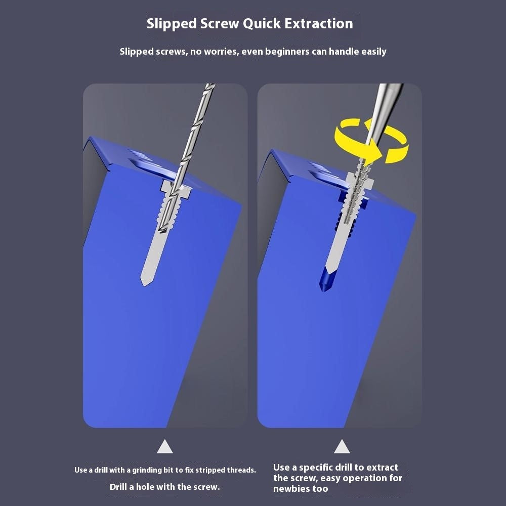 Extractor Bit OEM U8 pro vyjímání zlomených šroubů, 2v1