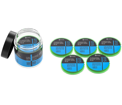 Wolframové vlákno 2UUL WS-015, 0,015 mm, 100 m, Sada 5 kusů
