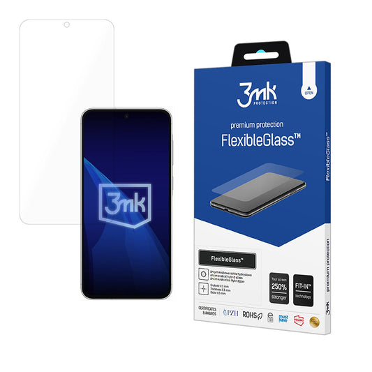 Ochranná fólie na displej 3MK FlexibleGlass pro Samsung Galaxy A57 5G, flexibilní sklo, plné lepidlo