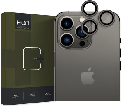 Ochranná fólie na zadní kameru Tech-Protect CamRing PRO+ pro Apple iPhone 14 Pro Max / 14 Pro, Tvrzené sklo, Černá