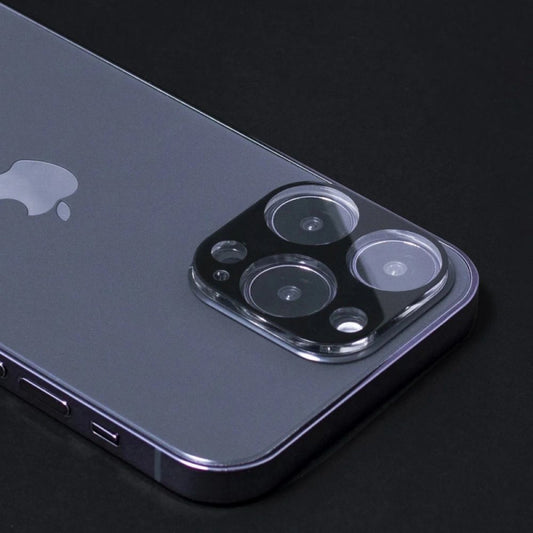 Ochranná fólie WZK na zadní kameru pro Apple iPhone 17 Pro, Tvrzené sklo, Sada 2 kusy, Černá