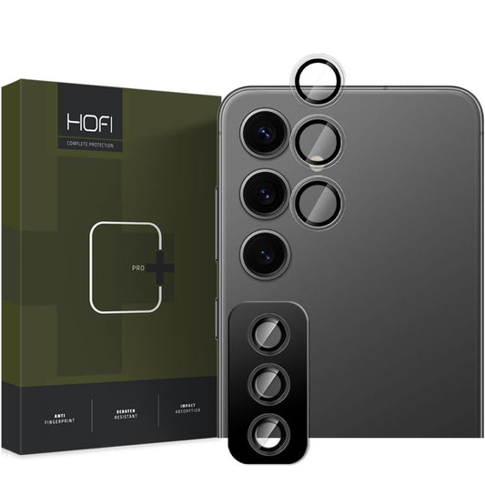 Ochranná fólie na zadní kameru HOFI CamRing PRO+ pro Samsung Galaxy S25+ S936, tvrzené sklo, černá