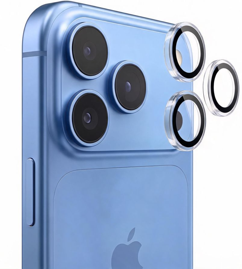 Ochranná fólie na zadní kameru Tech-Protect CamRing Fit+ pro Apple iPhone 18 Pro / 18 Pro Max, tvrzené sklo, průhledná