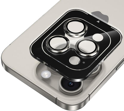Ochranná fólie na zadní kameru Tech-Protect CamRing PRO+ pro Apple iPhone 14 Pro Max / 14 Pro, Tvrzené sklo, Černá