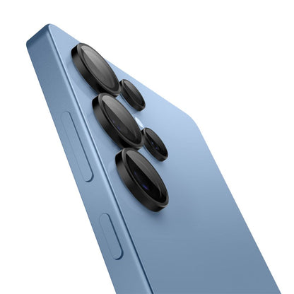 Ochranná fólie na zadní kameru Spigen GlastR EZ FIT Optik Pro HD pro Samsung Galaxy S25 Ultra S938, Tvrzené sklo, Sada 2 kusy, Černá