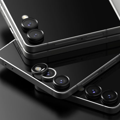 Ochranná fólie Ringke na zadní kameru pro Samsung Galaxy Z Flip7 F766, Tvrzené sklo, Sada 2 kusy, Černá