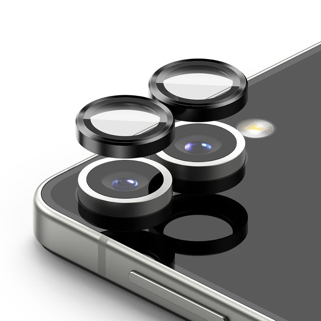 Ochranná fólie Ringke na zadní kameru pro Samsung Galaxy Z Flip7 F766, Tvrzené sklo, Sada 2 kusy, Černá