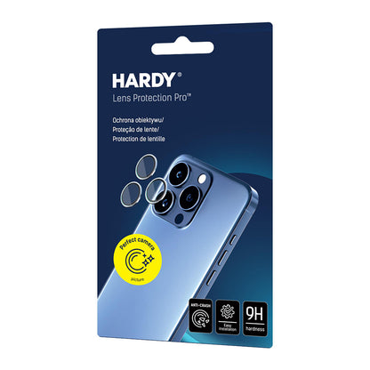 Ochranná fólie na zadní kameru 3MK Hardy Protection Pro pro Apple iPhone 17 Pro Max / 17 Pro, Tvrzené sklo, Modrá