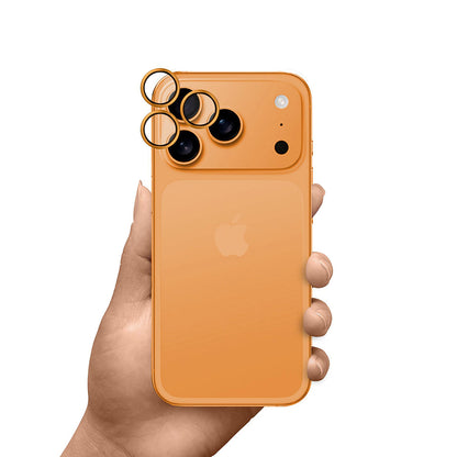 Ochranná fólie na zadní kameru 3MK Hardy Protection Pro pro Apple iPhone 17 Pro Max / 17 Pro, Tvrzené sklo, Oranžová