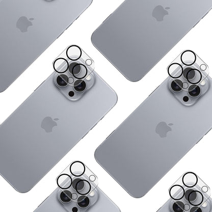 Ochranná fólie 3MK Pro Full Cover na zadní kameru pro Apple iPhone 17 Pro, Tvrzené sklo, Černá