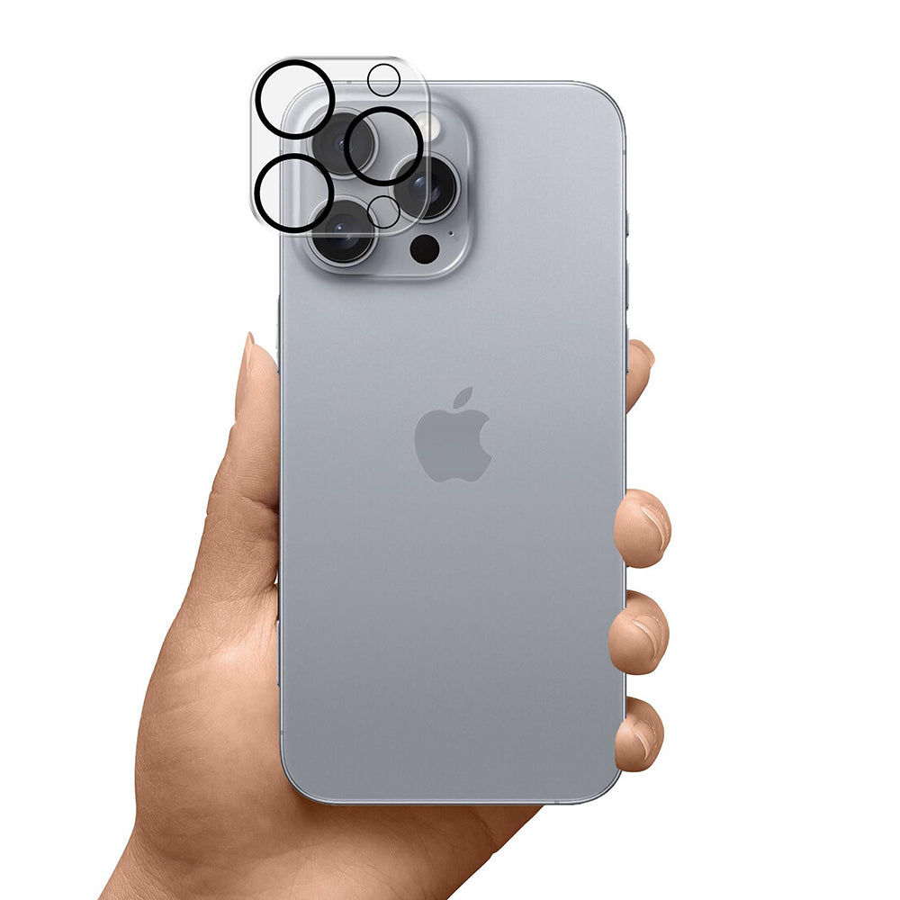 Ochranná fólie 3MK Pro Full Cover na zadní kameru pro Apple iPhone 17 Pro, Tvrzené sklo, Černá