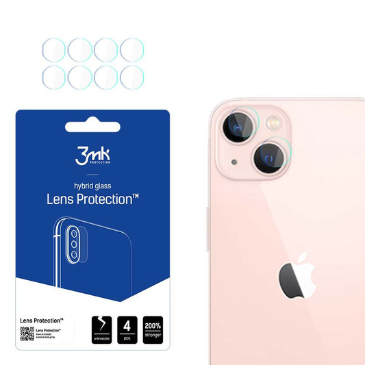 Ochranná fólie na zadní kameru 3MK Protection pro Apple iPhone 14, flexibilní sklo, sada 4 kusů, průhledná