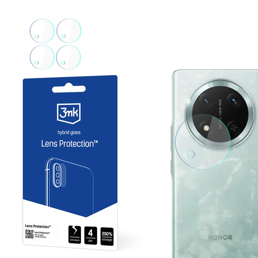 Ochranná fólie na zadní kameru 3MK Protection pro Honor Magic7 Lite, flexibilní sklo, sada 4 kusů, průhledná